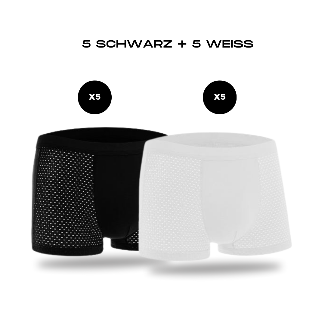 10 BAMBUSFASER-BOXERSHORTS ZUM PREIS VON 5 | BAMBOOWEAR