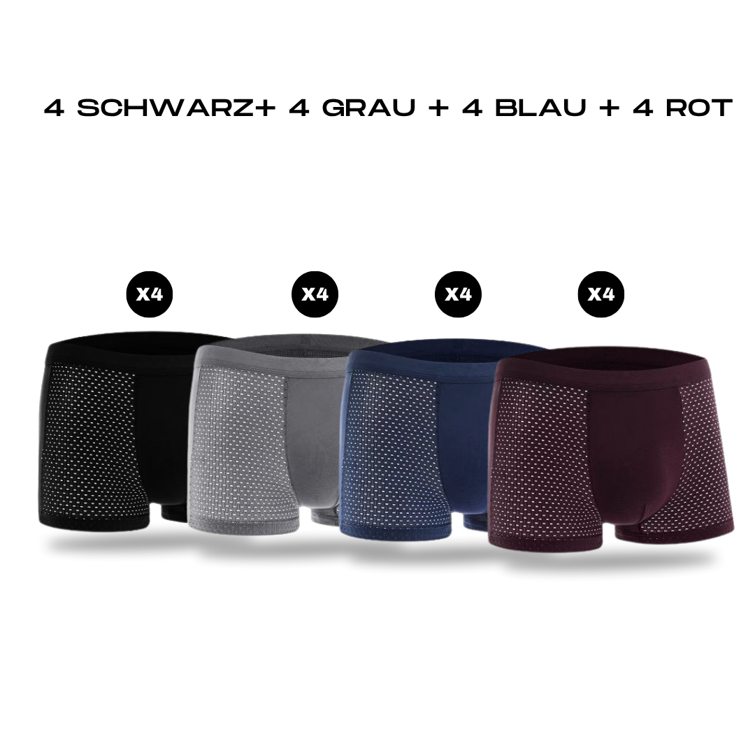 BOXERS AUS BAMBUSFASER | BAMBOOWEAR 16ER-PACK