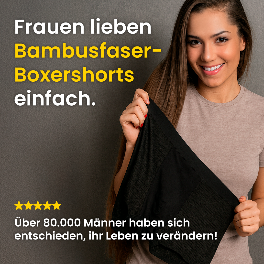 10 BAMBUSFASER-BOXERSHORTS ZUM PREIS VON 5 | BAMBOOWEAR