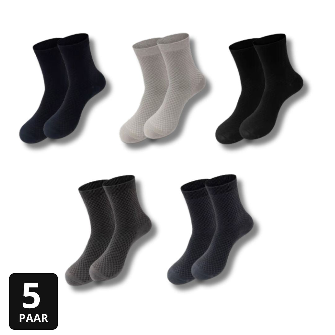 ATMUNGSAKTIVES SOCKEN-SET | KNÖCHELHÖHE | 5ER-PACK