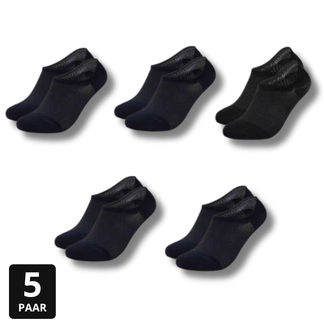 ATMUNGSAKTIVES SOCKEN-SET | FÜSSLING / NO-SHOW | 5ER-PACK