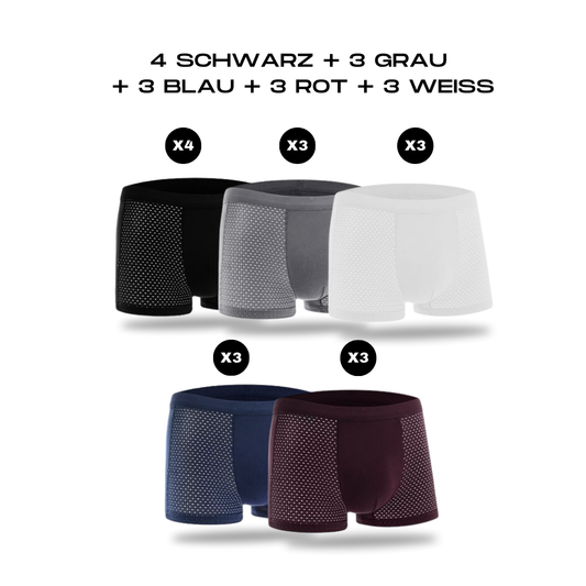 BOXERS AUS BAMBUSFASER | BAMBOOWEAR 16ER-PACK