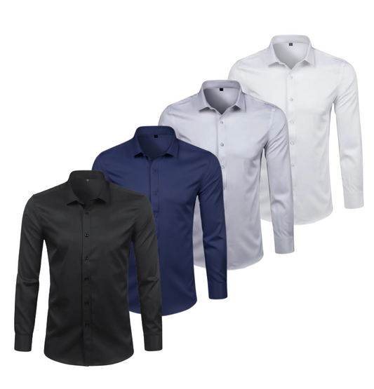 HEMD MIT STRETCHANTEIL | ELASTECH 4ER-PACK MIX