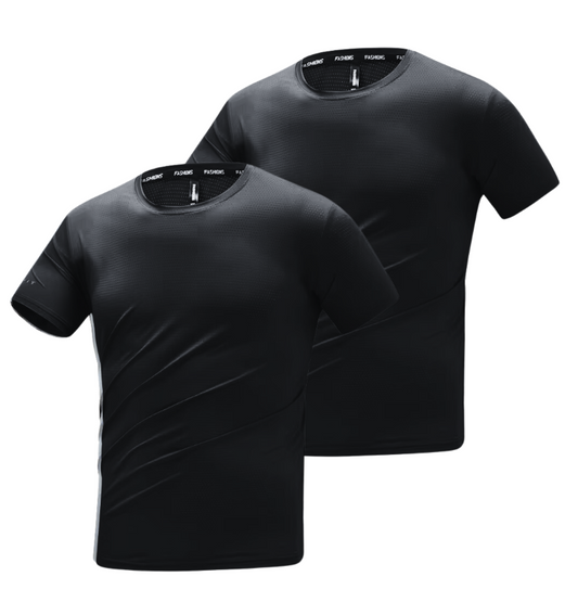 T-SHIRT AUS BAMBUSFASER | BAMBUSSHIRT 2ER-PACK SCHWARZ