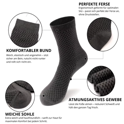 ATMUNGSAKTIVES SOCKEN-SET | KNÖCHELHÖHE | 5ER-PACK